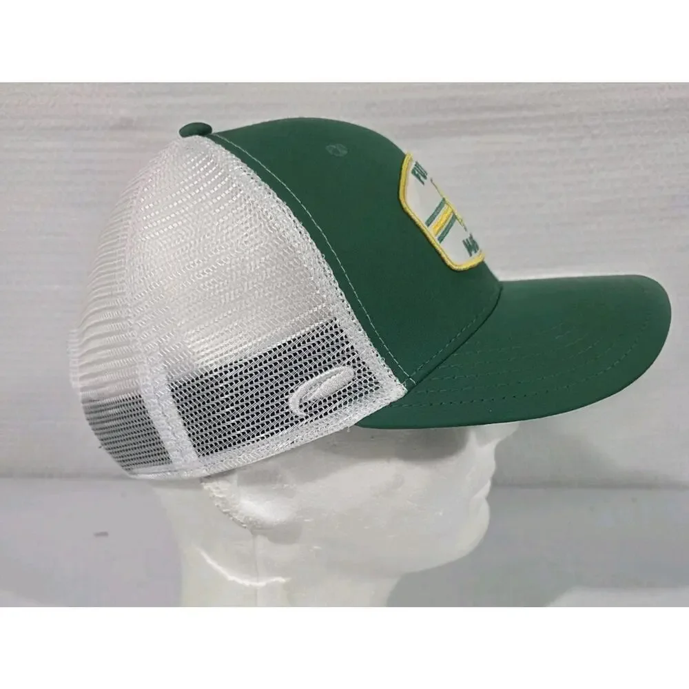 Future Masters Golf Trucker Hat Pukka Green White Mesh Patch Snapback Hat
